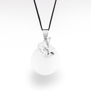 Bola de grossesse | Cadeau prénatal | Bijoux | Cache Coeur | Etoile blanche