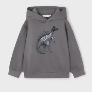 Sweat-shirt graphique dinosaure – Gris
