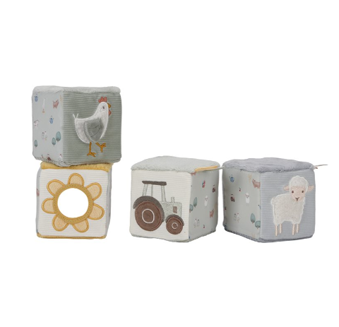 Lot de 4 cubes doux – Little Farm