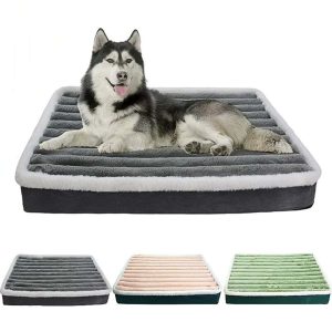 Coussin chien doux avec fermeture eclair