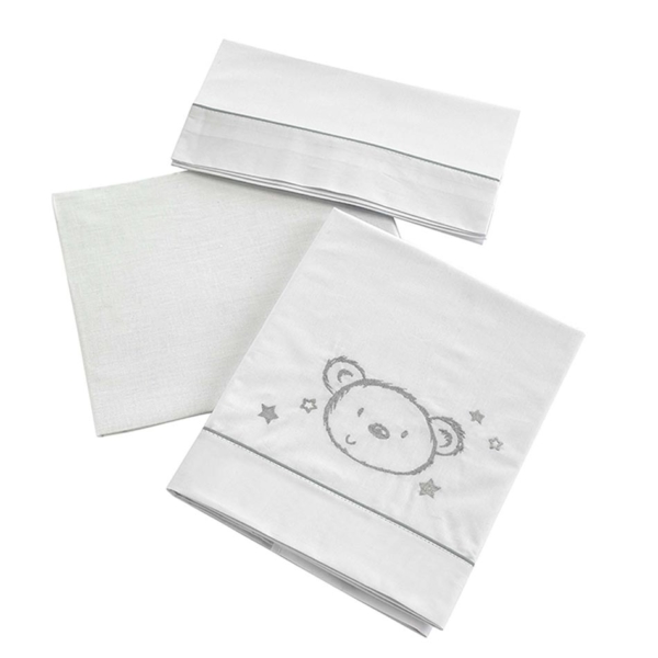 Kit Protecteur + Couette Ours Doux + Set Draps Sweet Bear 120×60120×60 – Image 2
