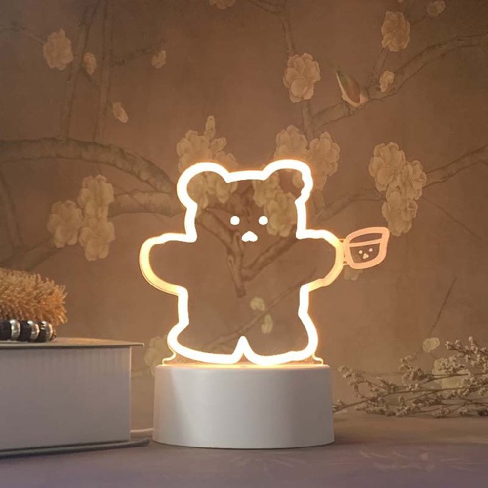 Lampe 3D Ours rigolant