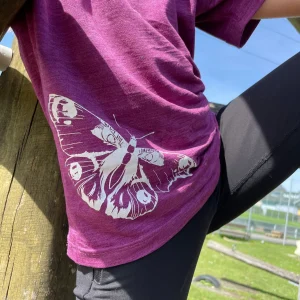 T-shirt Anti UV Thermorégulateur de GluckSkind Violet papillon