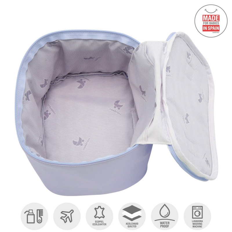 Ensemble Sac Maternité Mate Bleu+ Vanity+ Couverture – Image 8