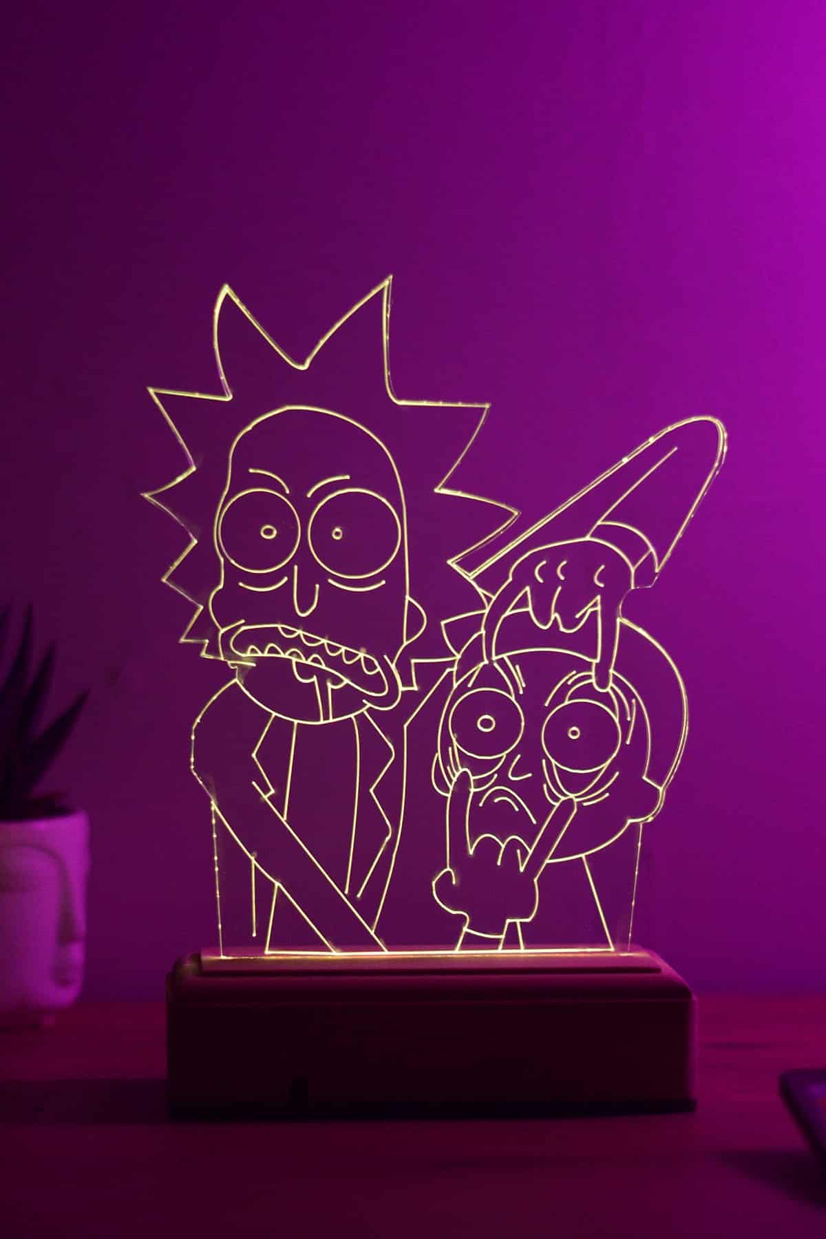 Veilleuse LED Rick et Morty