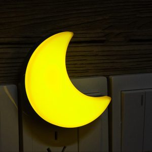 Veilleuse lune pour prise jaune ou blanche